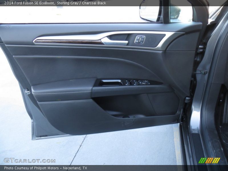 Sterling Gray / Charcoal Black 2014 Ford Fusion SE EcoBoost