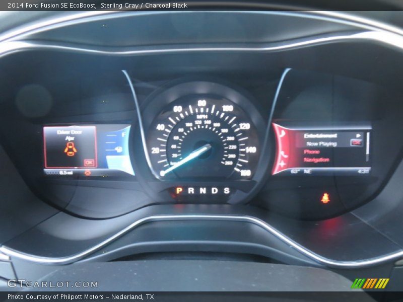 Sterling Gray / Charcoal Black 2014 Ford Fusion SE EcoBoost
