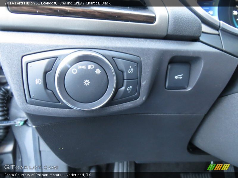 Sterling Gray / Charcoal Black 2014 Ford Fusion SE EcoBoost