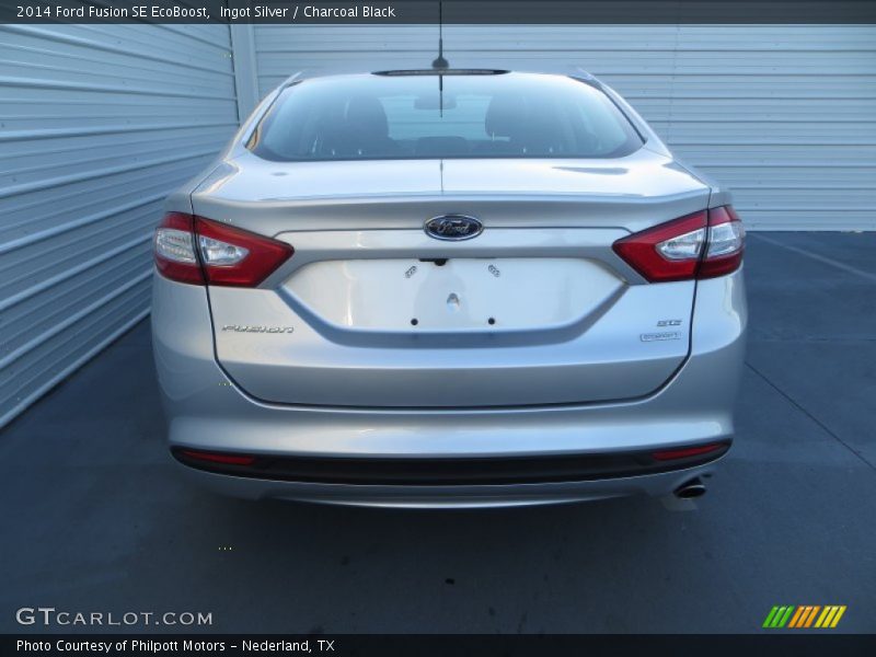 Ingot Silver / Charcoal Black 2014 Ford Fusion SE EcoBoost