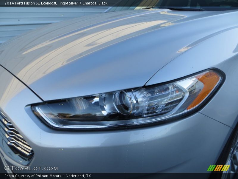 Ingot Silver / Charcoal Black 2014 Ford Fusion SE EcoBoost
