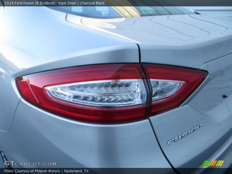 Ingot Silver / Charcoal Black 2014 Ford Fusion SE EcoBoost