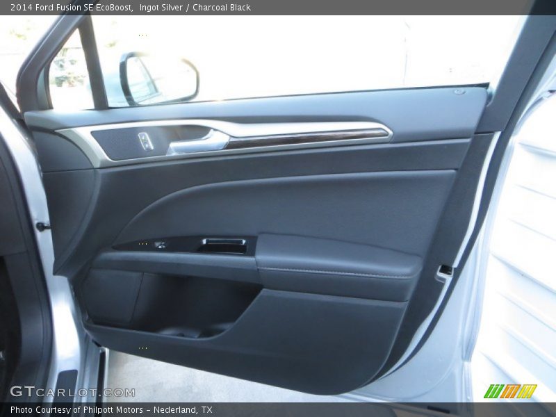 Ingot Silver / Charcoal Black 2014 Ford Fusion SE EcoBoost
