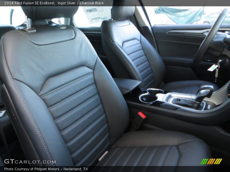 Ingot Silver / Charcoal Black 2014 Ford Fusion SE EcoBoost