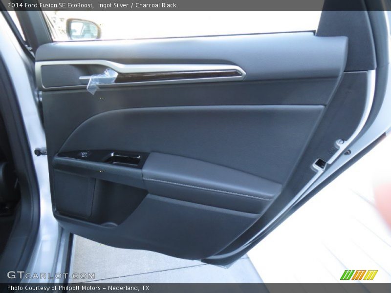 Ingot Silver / Charcoal Black 2014 Ford Fusion SE EcoBoost