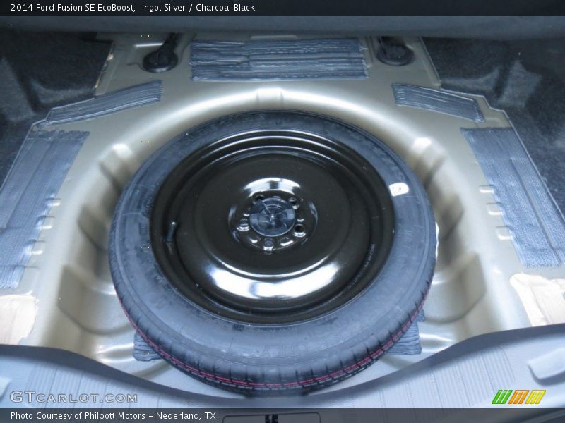 Ingot Silver / Charcoal Black 2014 Ford Fusion SE EcoBoost