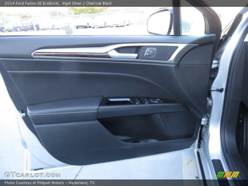 Ingot Silver / Charcoal Black 2014 Ford Fusion SE EcoBoost