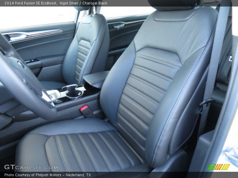 Ingot Silver / Charcoal Black 2014 Ford Fusion SE EcoBoost