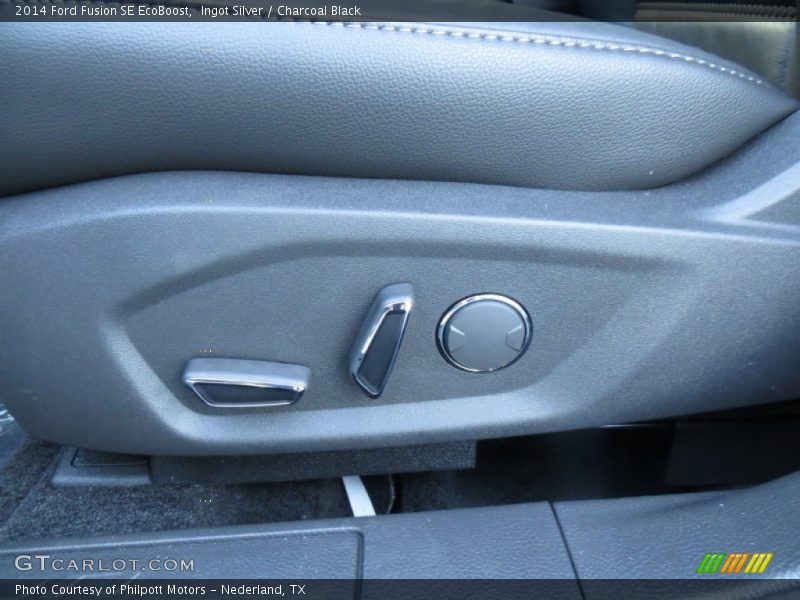 Ingot Silver / Charcoal Black 2014 Ford Fusion SE EcoBoost