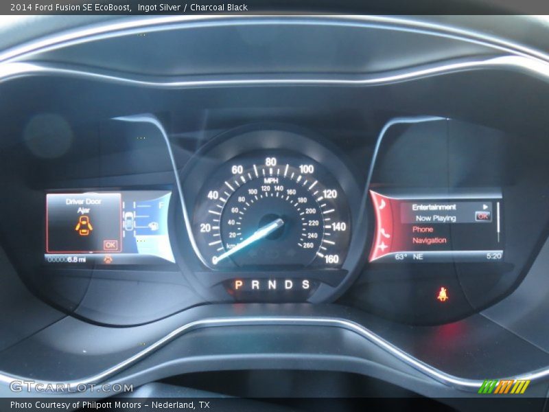 Ingot Silver / Charcoal Black 2014 Ford Fusion SE EcoBoost