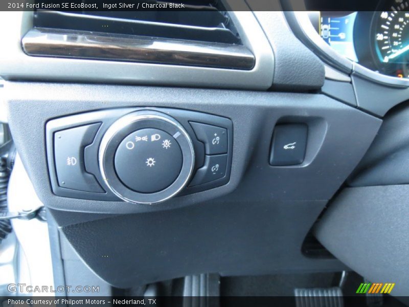 Ingot Silver / Charcoal Black 2014 Ford Fusion SE EcoBoost