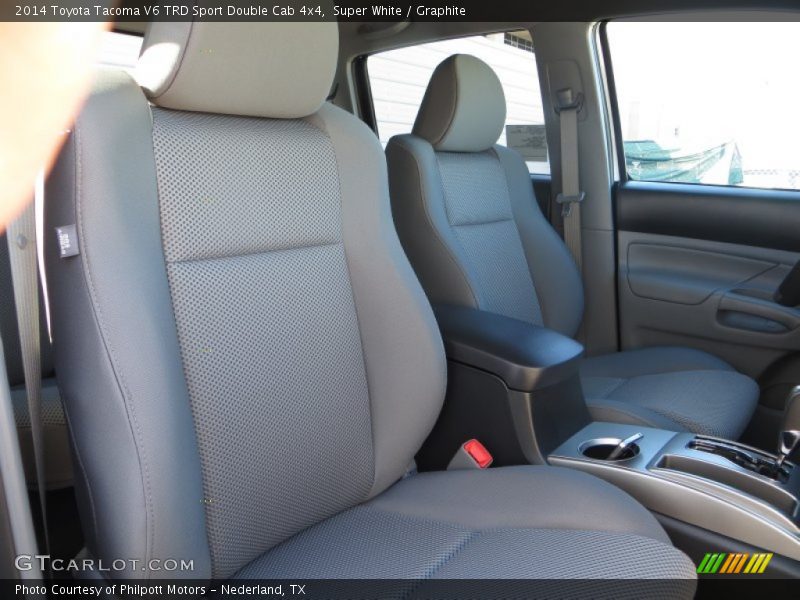 Super White / Graphite 2014 Toyota Tacoma V6 TRD Sport Double Cab 4x4