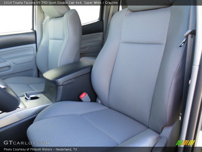 Front Seat of 2014 Tacoma V6 TRD Sport Double Cab 4x4