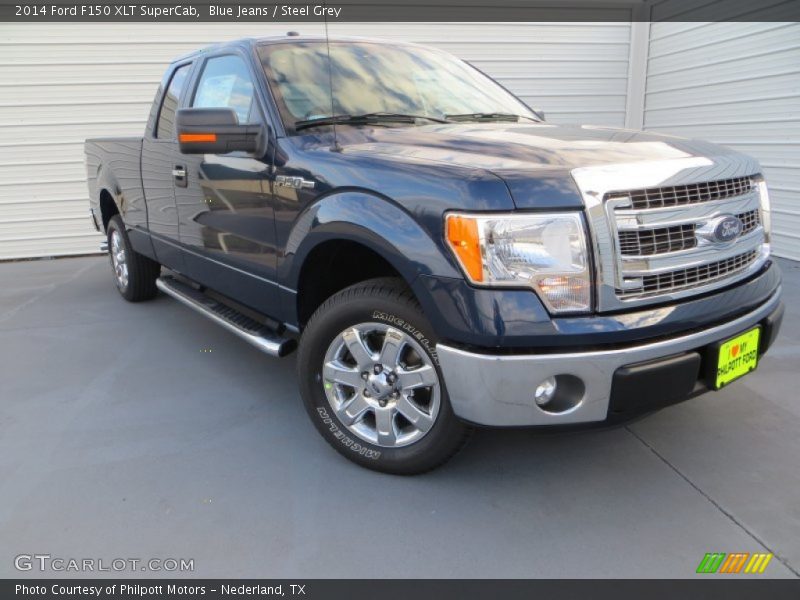 Blue Jeans / Steel Grey 2014 Ford F150 XLT SuperCab