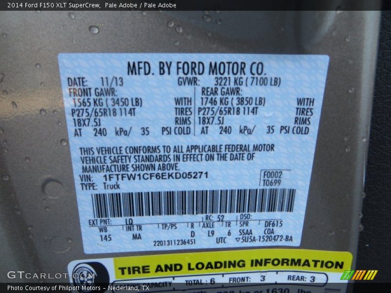 Pale Adobe / Pale Adobe 2014 Ford F150 XLT SuperCrew