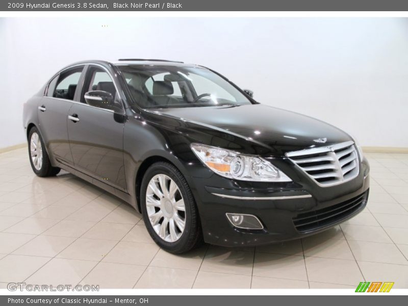 Black Noir Pearl / Black 2009 Hyundai Genesis 3.8 Sedan
