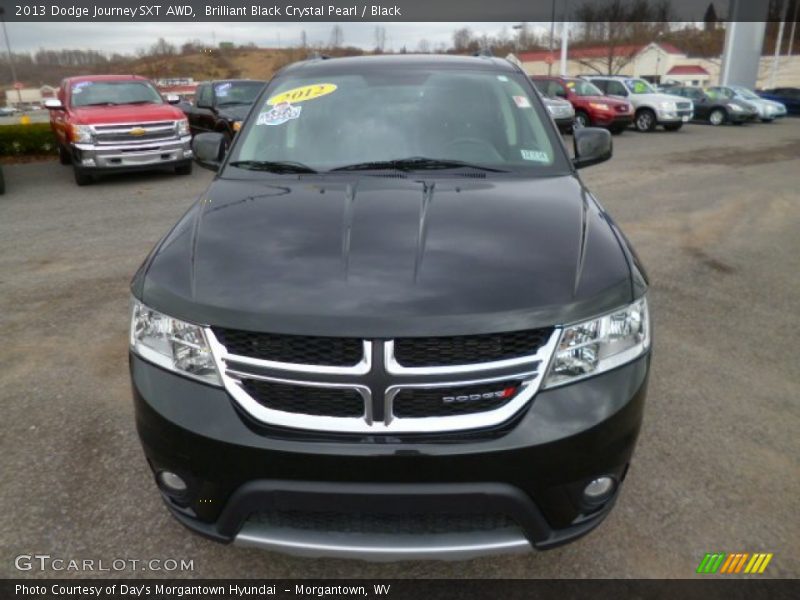 Brilliant Black Crystal Pearl / Black 2013 Dodge Journey SXT AWD