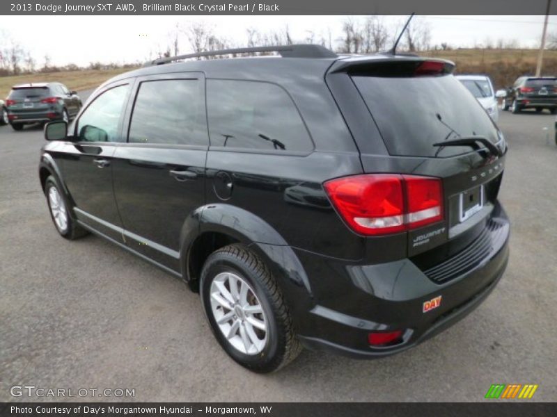 Brilliant Black Crystal Pearl / Black 2013 Dodge Journey SXT AWD