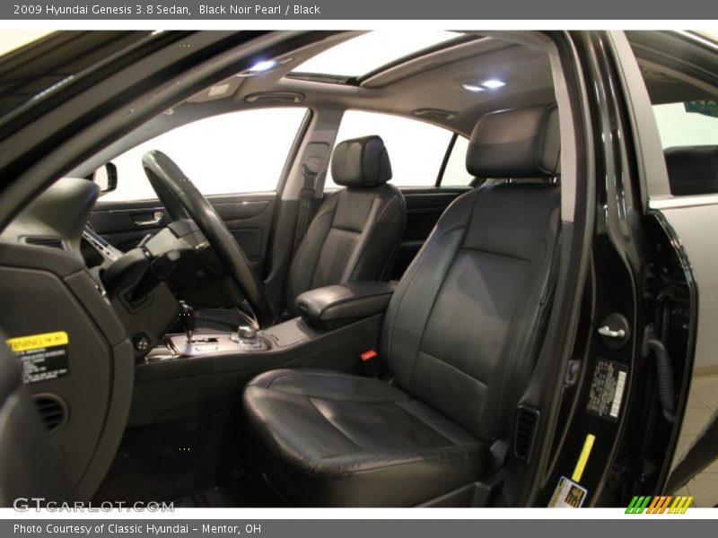 Black Noir Pearl / Black 2009 Hyundai Genesis 3.8 Sedan