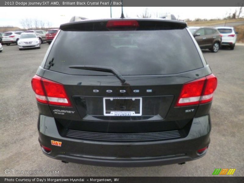 Brilliant Black Crystal Pearl / Black 2013 Dodge Journey SXT AWD