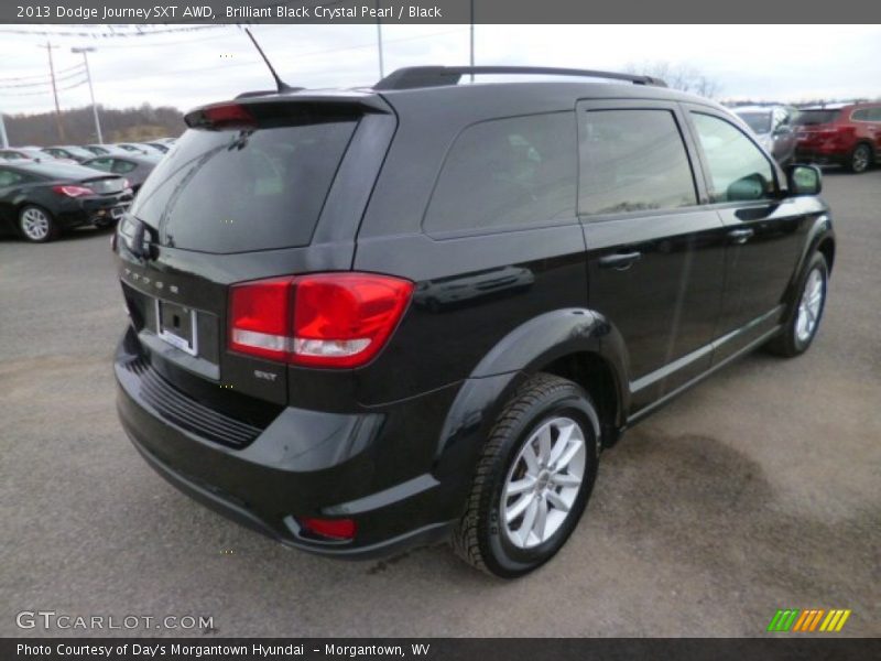 Brilliant Black Crystal Pearl / Black 2013 Dodge Journey SXT AWD