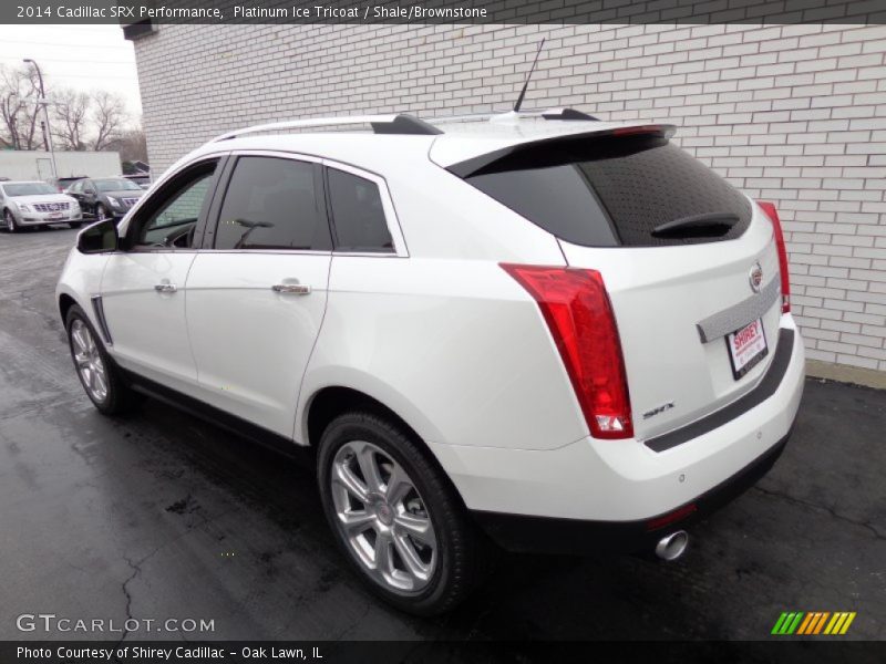 Platinum Ice Tricoat / Shale/Brownstone 2014 Cadillac SRX Performance