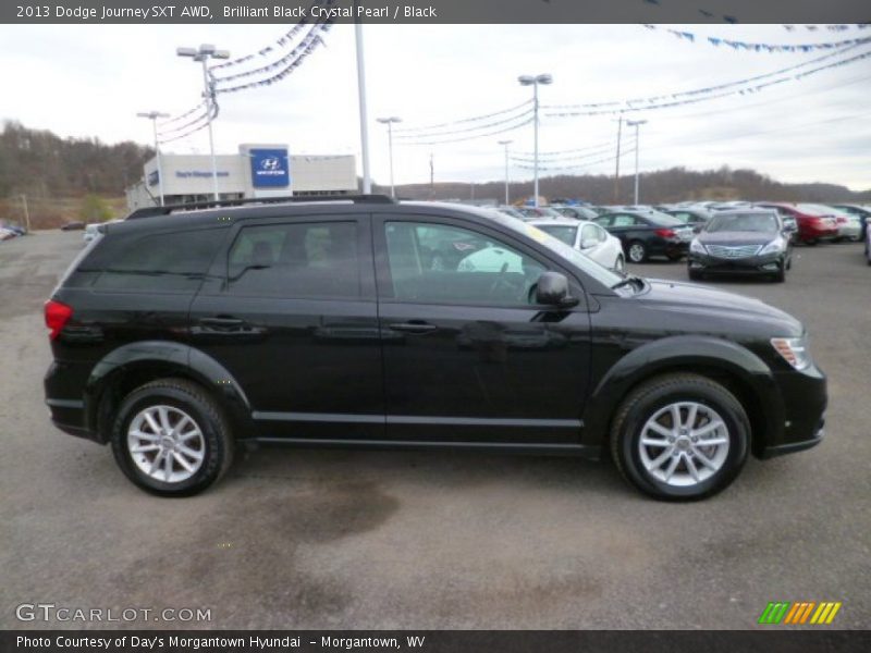 Brilliant Black Crystal Pearl / Black 2013 Dodge Journey SXT AWD