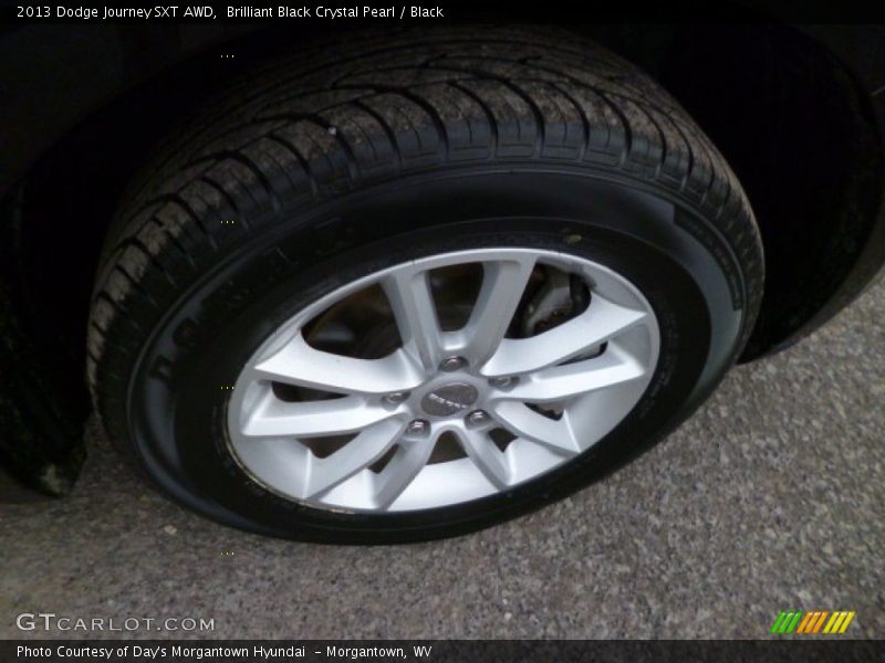 Brilliant Black Crystal Pearl / Black 2013 Dodge Journey SXT AWD