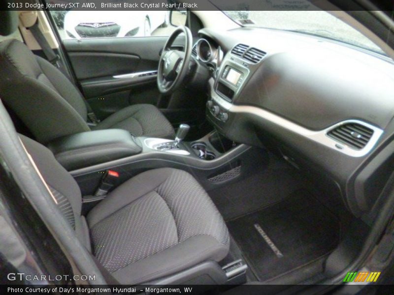 Brilliant Black Crystal Pearl / Black 2013 Dodge Journey SXT AWD