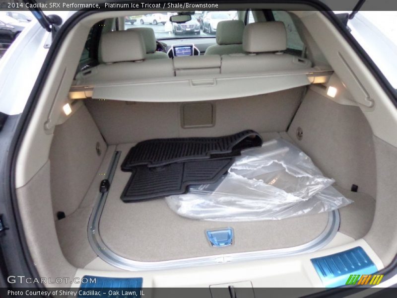 Platinum Ice Tricoat / Shale/Brownstone 2014 Cadillac SRX Performance