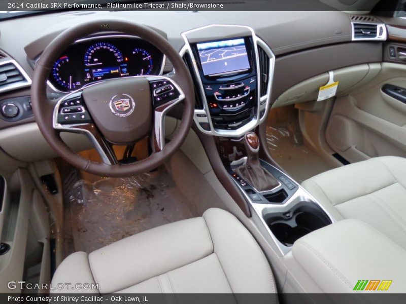 Platinum Ice Tricoat / Shale/Brownstone 2014 Cadillac SRX Performance