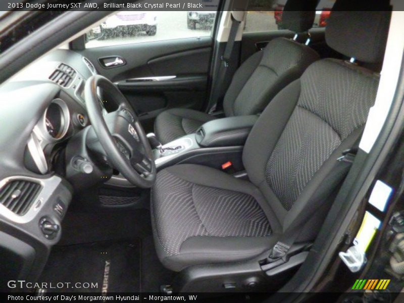 Brilliant Black Crystal Pearl / Black 2013 Dodge Journey SXT AWD