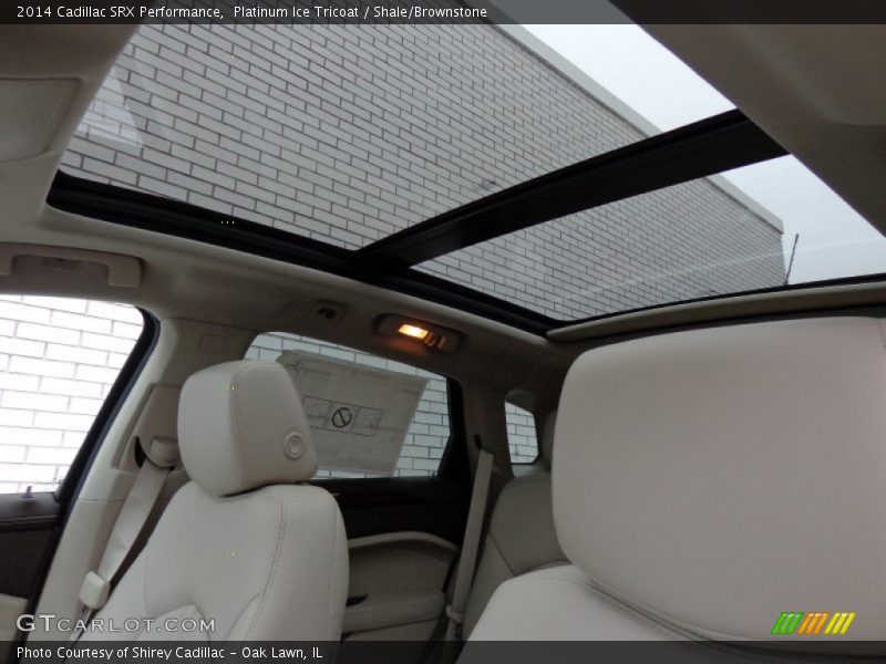 Platinum Ice Tricoat / Shale/Brownstone 2014 Cadillac SRX Performance