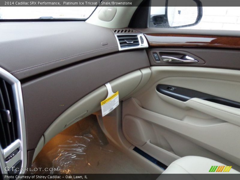 Platinum Ice Tricoat / Shale/Brownstone 2014 Cadillac SRX Performance