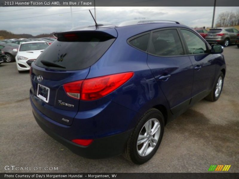 Iris Blue / Taupe 2013 Hyundai Tucson GLS AWD