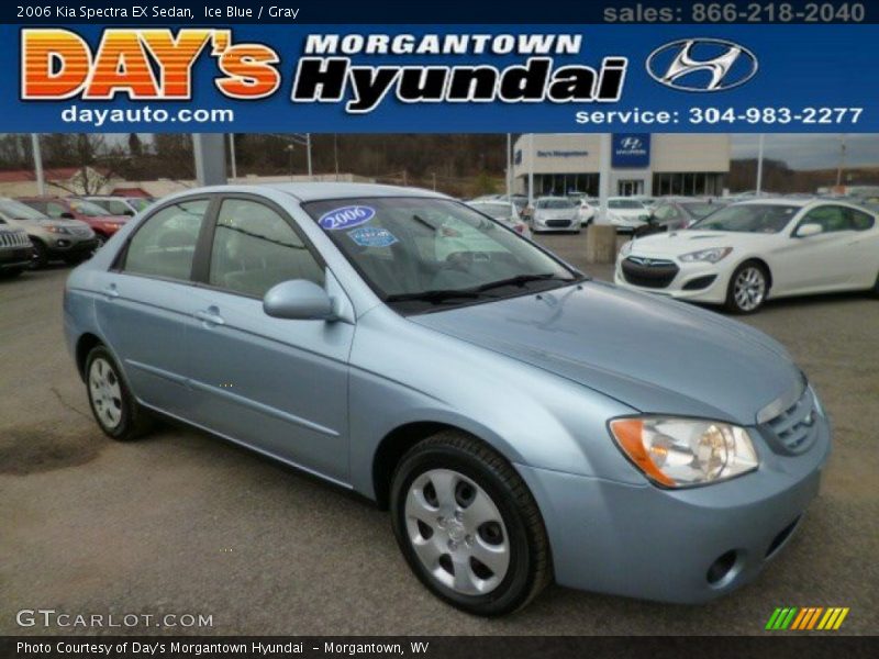 Ice Blue / Gray 2006 Kia Spectra EX Sedan