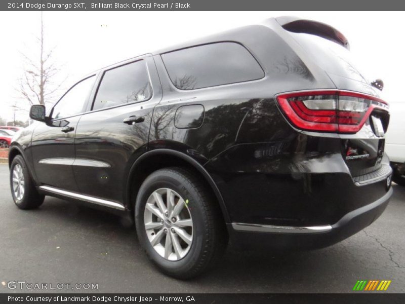 Brilliant Black Crystal Pearl / Black 2014 Dodge Durango SXT