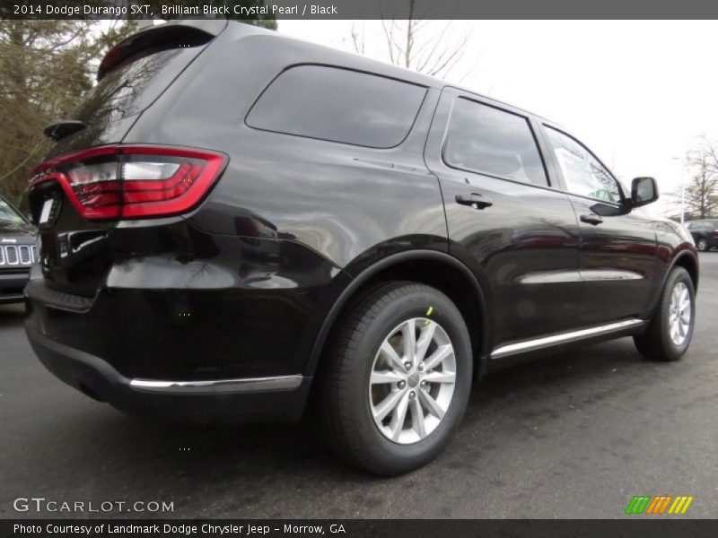 Brilliant Black Crystal Pearl / Black 2014 Dodge Durango SXT
