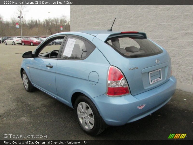 Ice Blue / Gray 2009 Hyundai Accent GS 3 Door