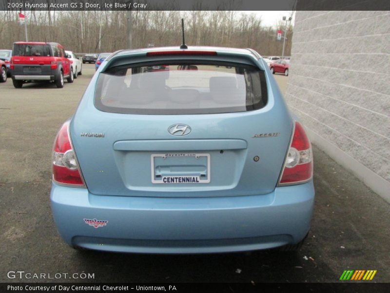 Ice Blue / Gray 2009 Hyundai Accent GS 3 Door