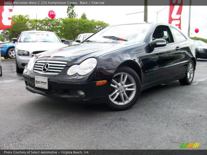 Black / Charcoal 2002 Mercedes-Benz C 230 Kompressor Coupe