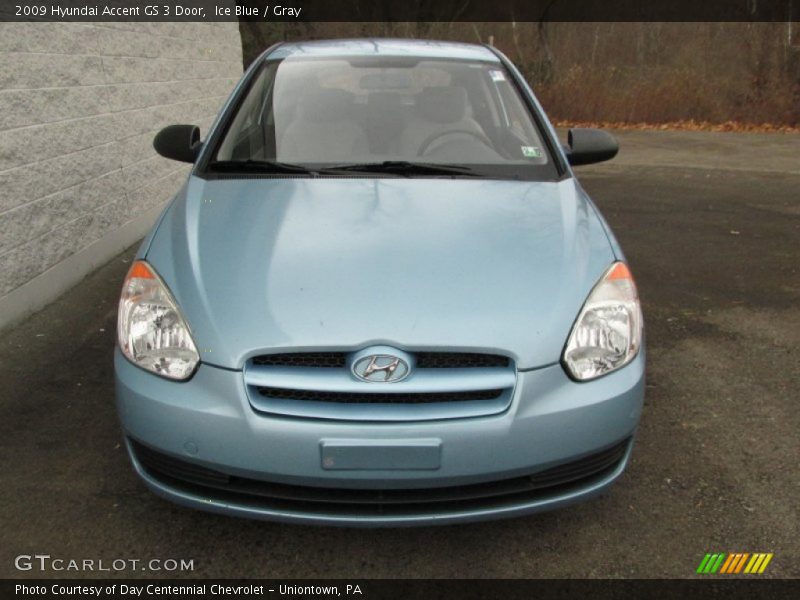 Ice Blue / Gray 2009 Hyundai Accent GS 3 Door