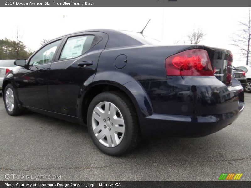 True Blue Pearl / Black 2014 Dodge Avenger SE