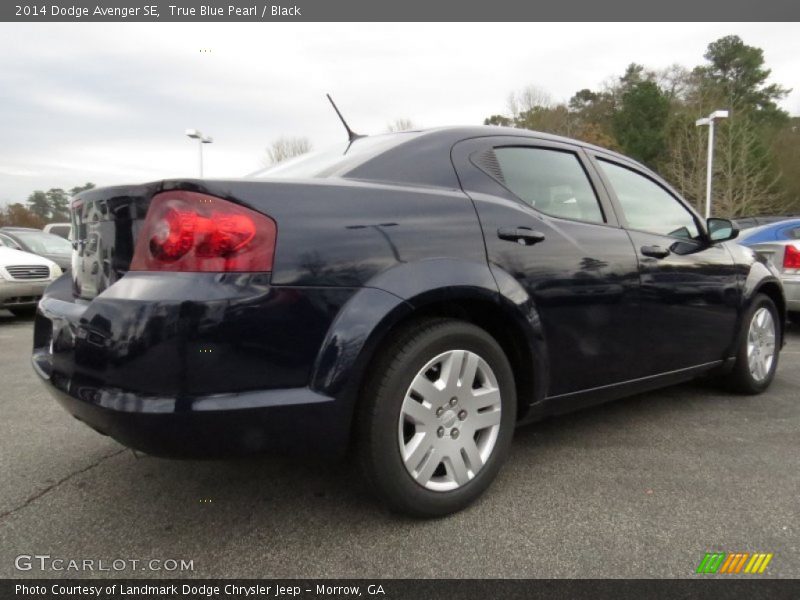 True Blue Pearl / Black 2014 Dodge Avenger SE