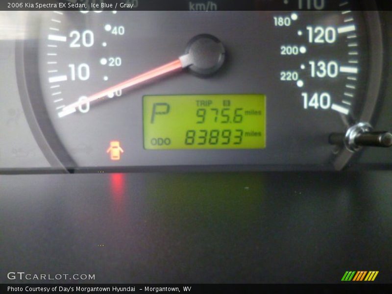 Ice Blue / Gray 2006 Kia Spectra EX Sedan