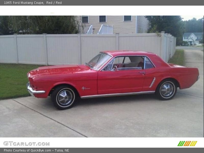 Red / Red 1965 Ford Mustang Coupe