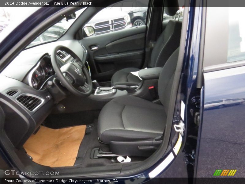 True Blue Pearl / Black 2014 Dodge Avenger SE