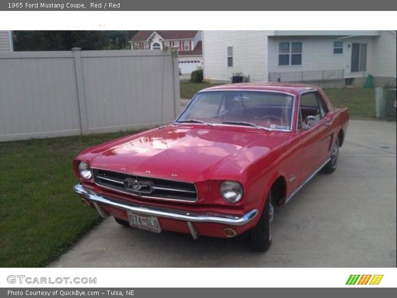 Red / Red 1965 Ford Mustang Coupe