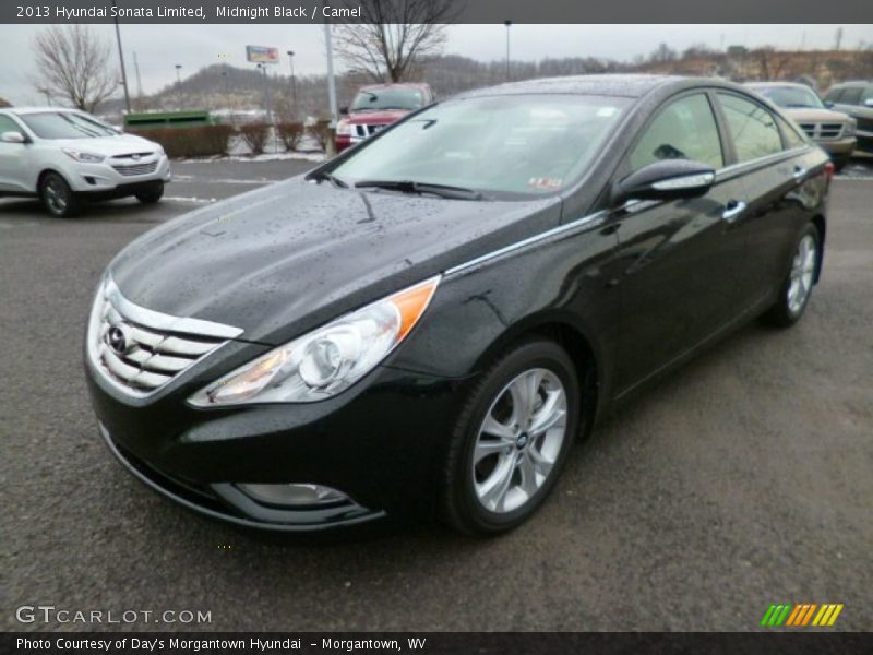 Midnight Black / Camel 2013 Hyundai Sonata Limited