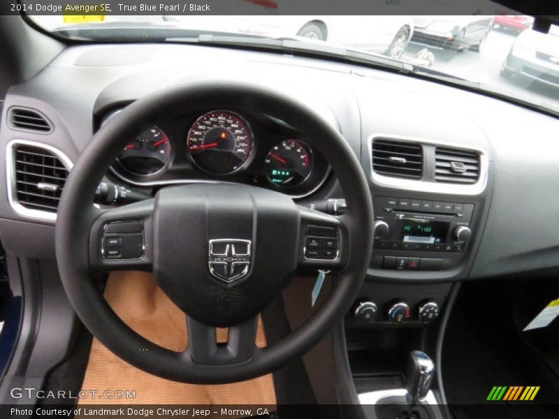 True Blue Pearl / Black 2014 Dodge Avenger SE